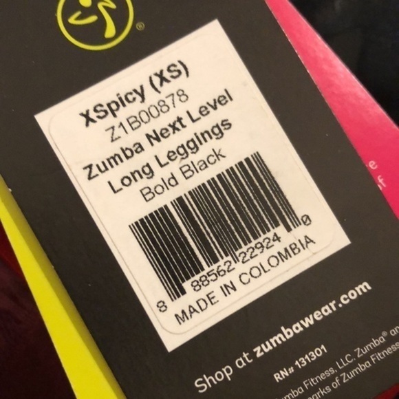 NWT ZUMBA Next Level Bold Black Long Leggings New - Picture 12 of 12